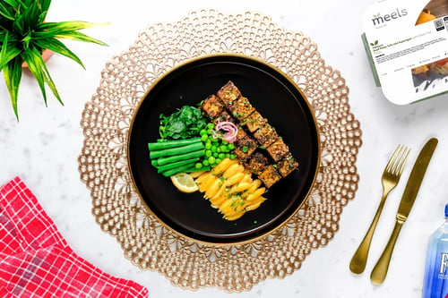 Basil Pesto Tofu and Green Medley