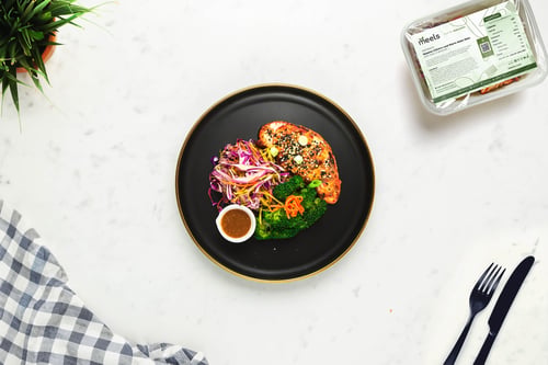 Sesame Chicken & Warm Asian Slaw