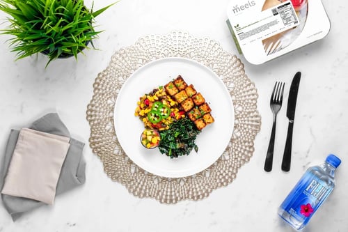 Blackened Tofu with Corn Salad