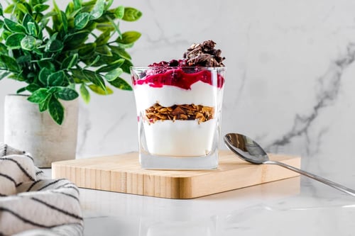 Blueberry Compote Icelandic Yogurt Parfait