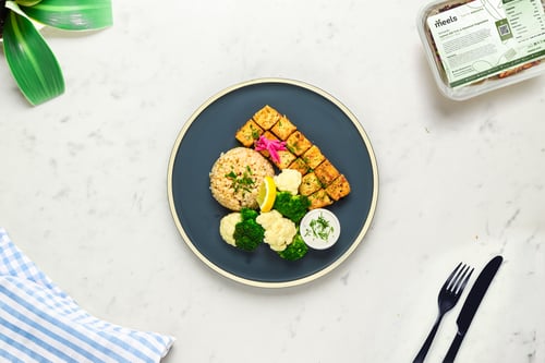 Lemon Dill Tofu & Steamed Vegetables