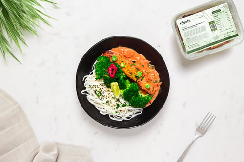 Coconut Curry Salmon & Broccoli