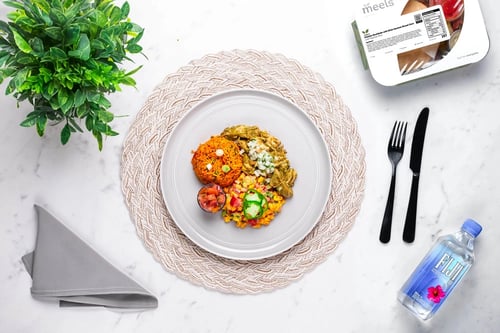 Pulled Chicken Enchilada & Fiesta Corn Salad