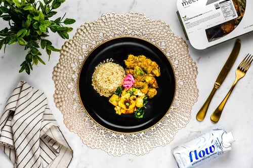 Curry Chicken and Aloo Gobhi