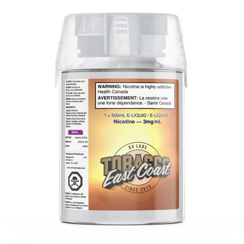 East Coast Tobacco (500mL) by DV Labs