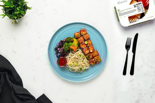 Firecracker Tofu with Broccoli and Cabbage