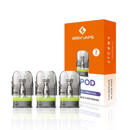 Geekvape Q Replacement Pods (0.8Ω (3mL)) by Geekvape