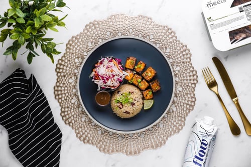 Roasted Jerk Tofu & Creamy Slaw