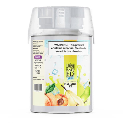 500ml vape juice Peach and Pear Ice (500mL) by Unsalted Ice How Long Does Vape Argus P1 Replacement Pods Flavours:Berry