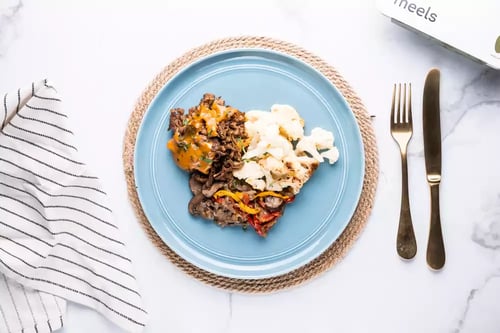 Grass-Fed Philly Cheesesteak Melt