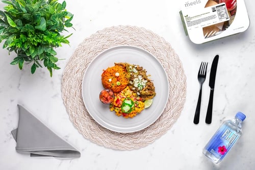 Pulled Mushroom Enchilada & Fiesta Corn Salad