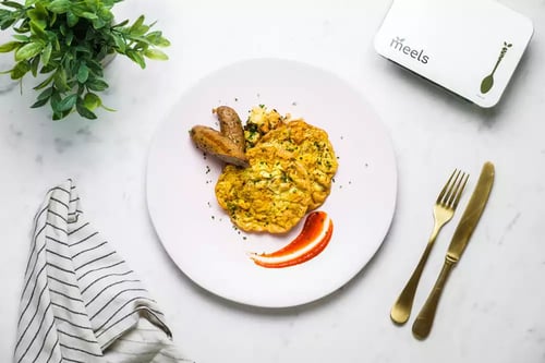 Real Egg Omelette and Breakfast Sausage