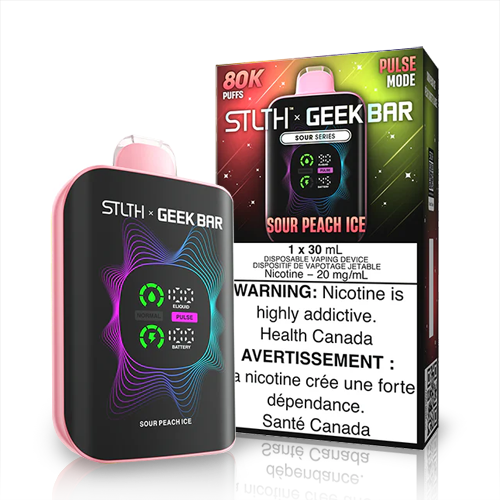STLTH X Geek Bar Disposable Vape (Sour Peach Ice) by STLTH