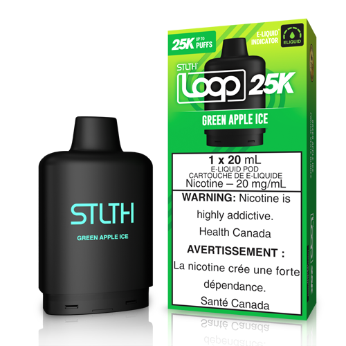 STLTH Loop 25K Pods (Green Apple Ice) by Loop