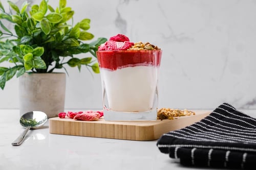 Strawberry Compote Icelandic Yogurt Parfait