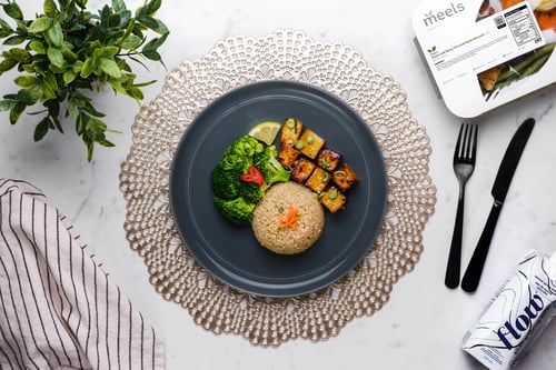 Sweet and Spicy Tofu and Garlic Broccoli