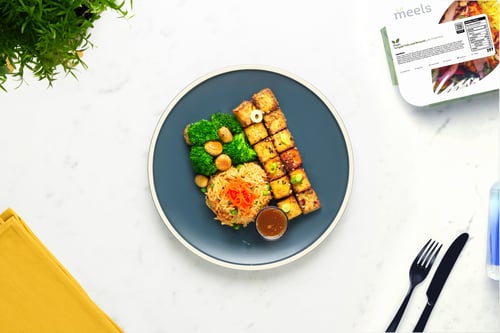 Teriyaki Tofu, Broccoli & Mushrooms