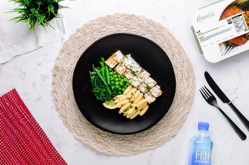 Tofu Alfredo & Green Vegetable Medley