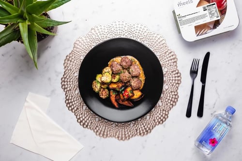 Tuscan Meatballs, Peppers & Onions