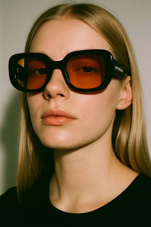 Editorial Fashion Portrait with Sunglasses