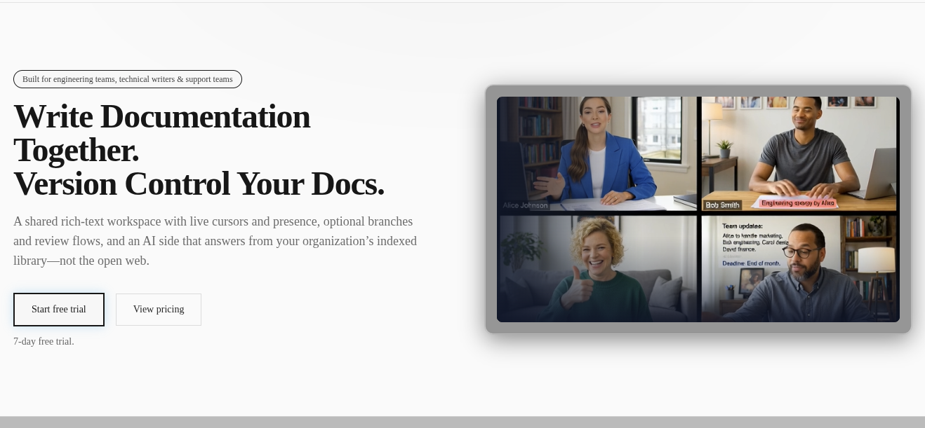 Doc Version Control screenshot 1