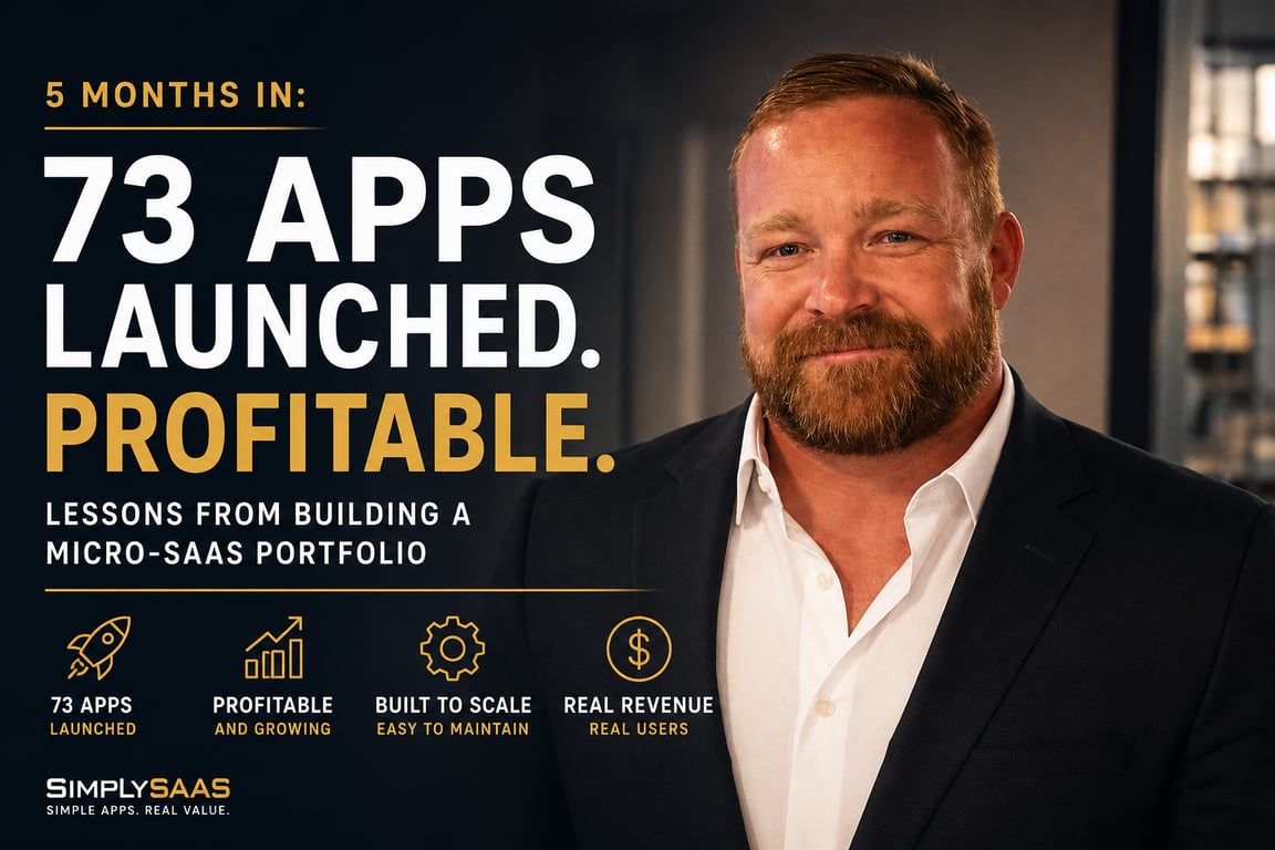Five Months In: 73 SaaS Apps Later