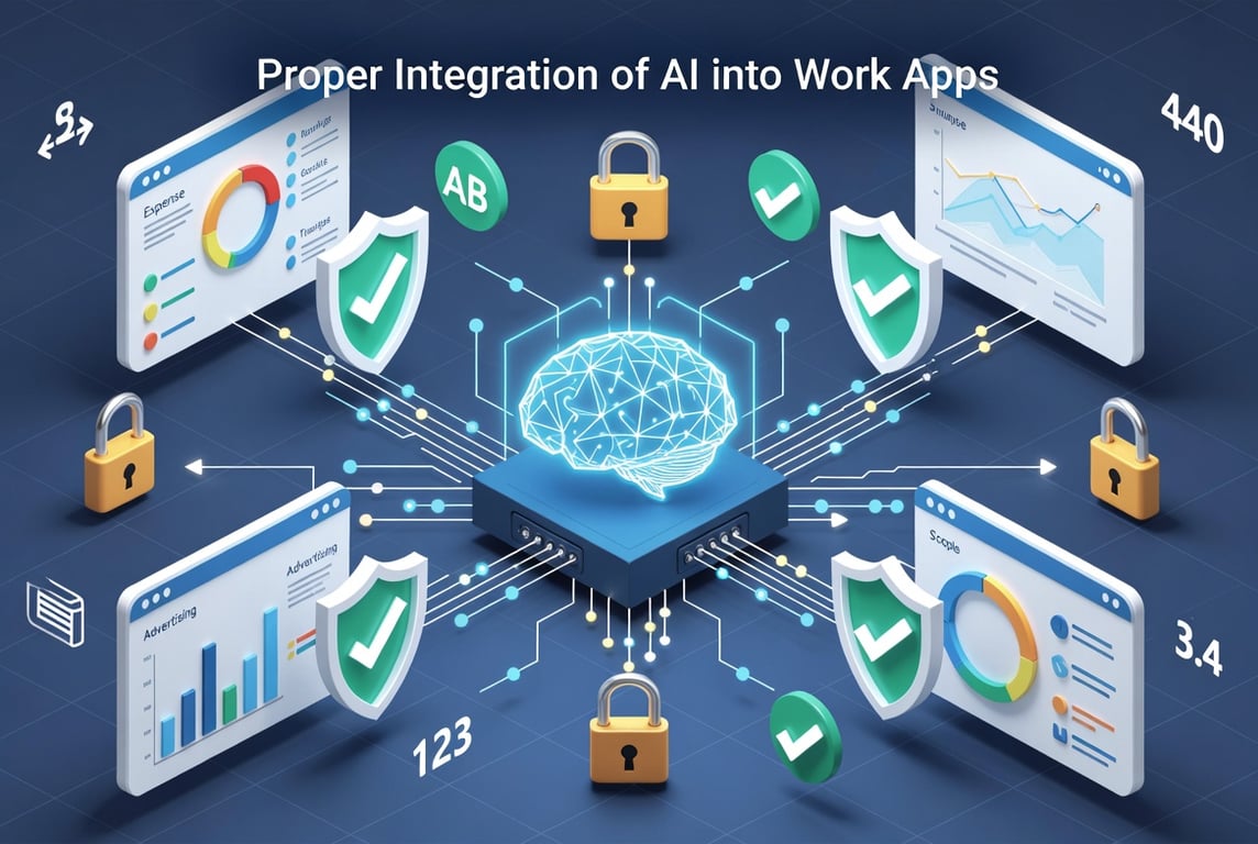 Proper integration OF AI into Work Apps