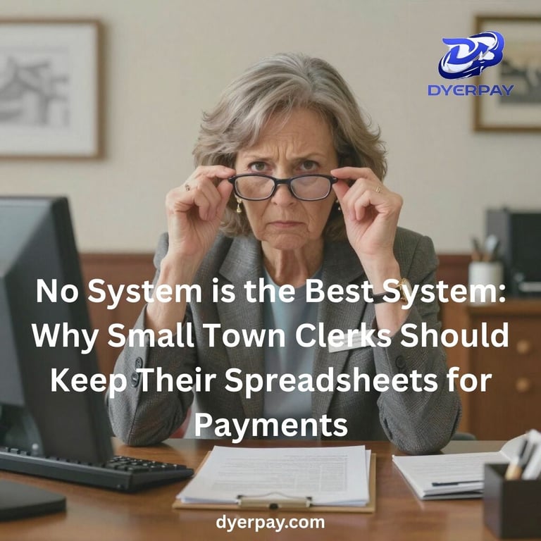 No System is the Best System: Why Small Town Clerks Should Keep Their Spreadsheets for Payments