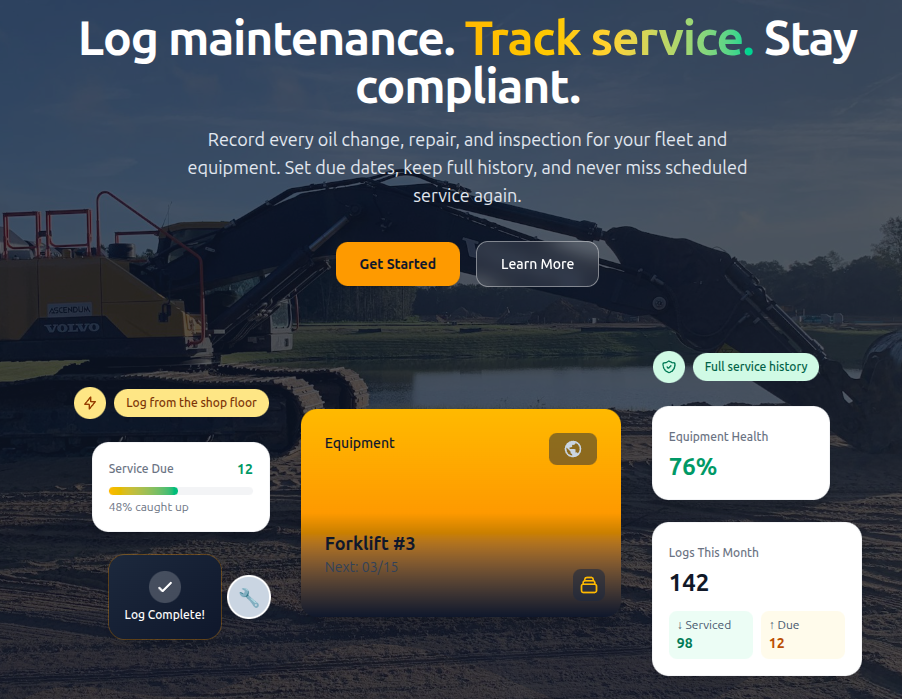 Maintenance Logging screenshot 1