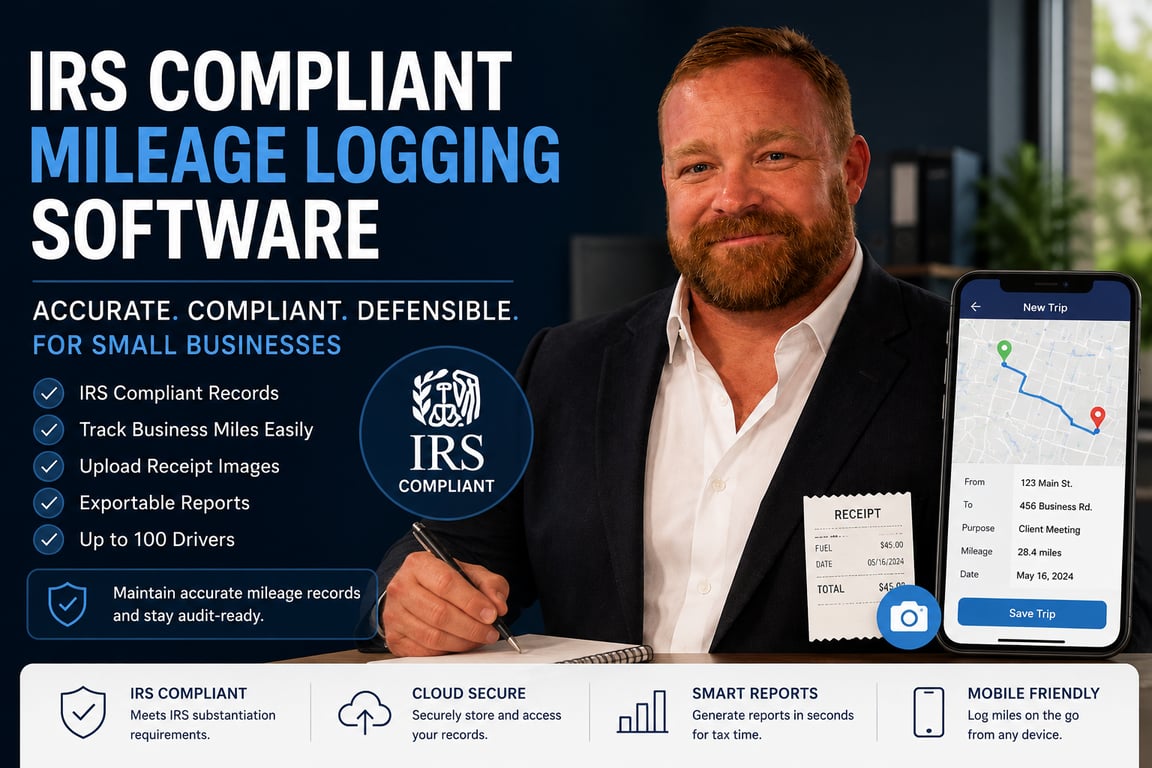 IRS Compliant Mileage Logging Software for Small Businesses
