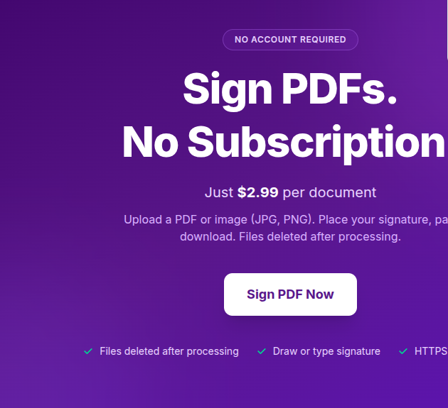 Simple PDF Signing screenshot 1