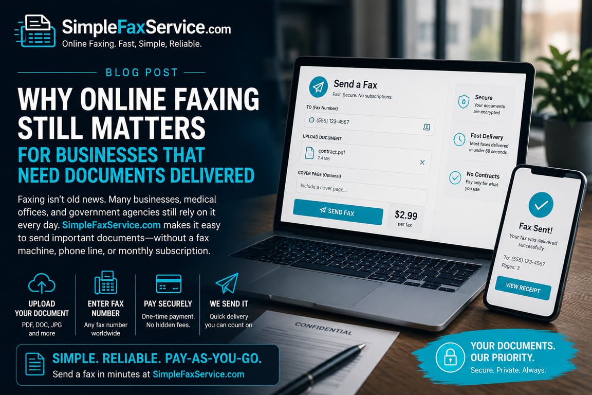 Why Online Faxing Still Matters for Businesses That Need Documents Delivered