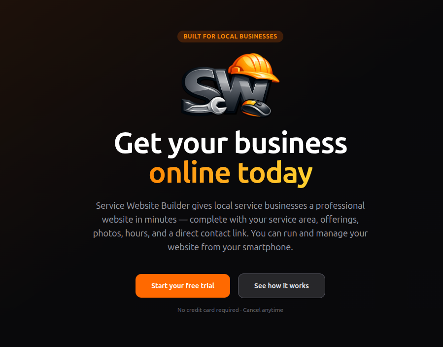 Service Website Builder screenshot 1
