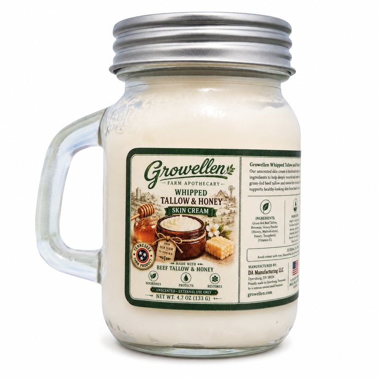 Beef Tallow and Honey Skin Cream