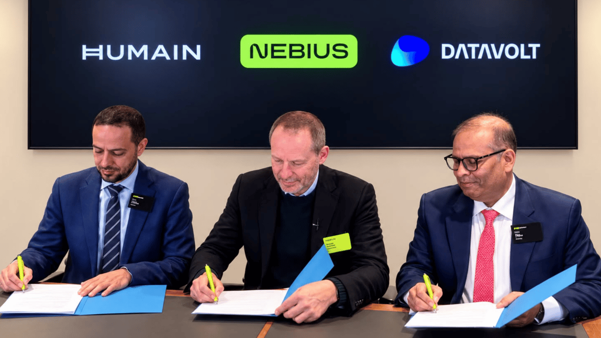 HUMAIN and DataVolt Strengthen AI Infrastructure Collaboration With Nebius in Saudi Arabia