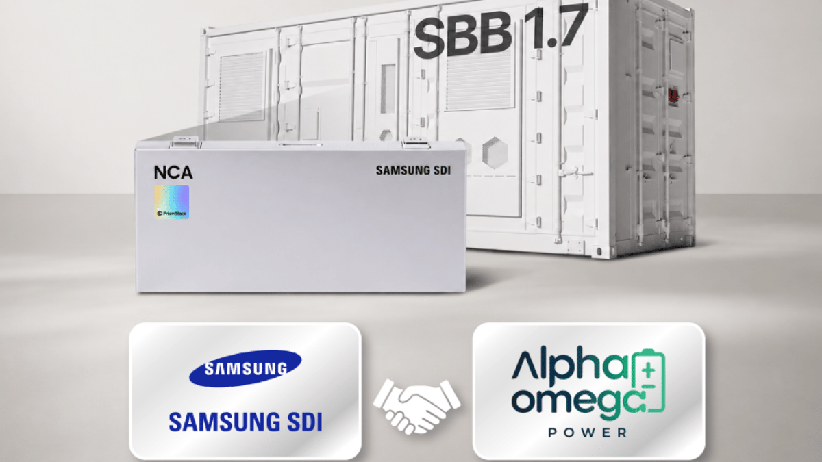 Samsung SDI’s US Unit Secures 1 GWh Battery Storage Supply Deal With Alpha Omega Power in the US