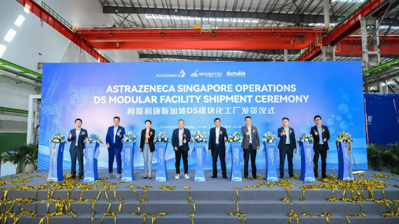Pharmadule Morimatsu Delivers AstraZeneca ADC Conjugation Modules From Suzhou, China, to Singapore in Under Six Months