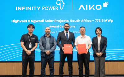 AIKO to Ship 1.19 Million ABC Modules for 773.5 MWp of Infinity Power Solar in South Africa