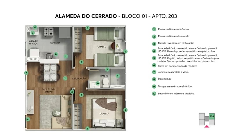 Imóvel Pronto - Residencial Alameda do Cerrado - Foto 12