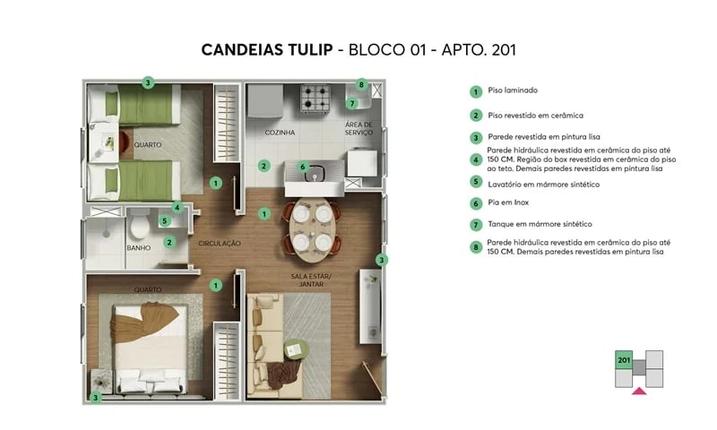 Residencial Candeias Tulip  - Foto 13