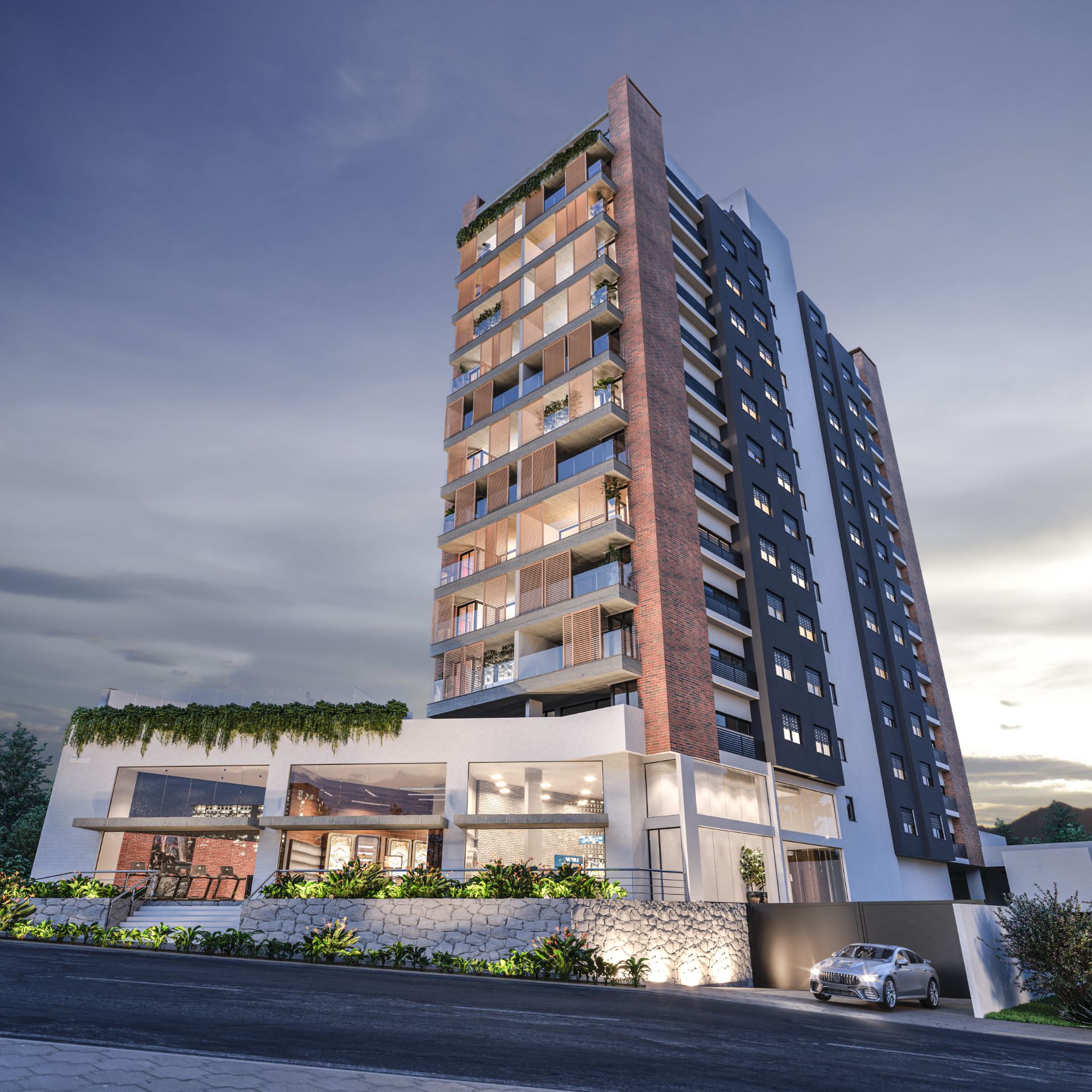 Apartamento no Centro com 1 dormitório e área gourmet - Foto 4