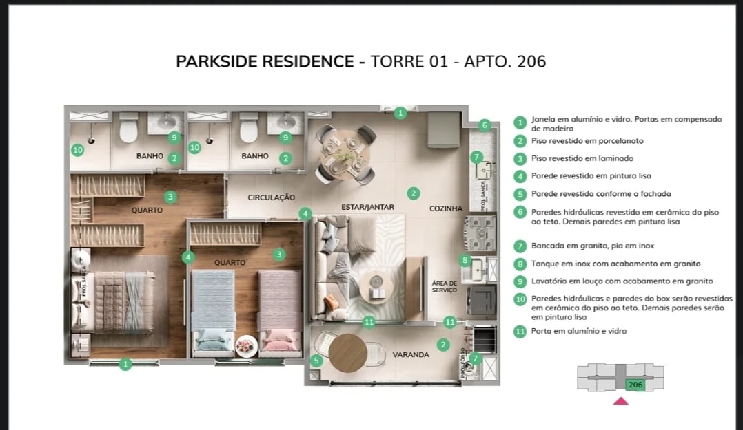 Residencial Parkside Residence - Foto 17