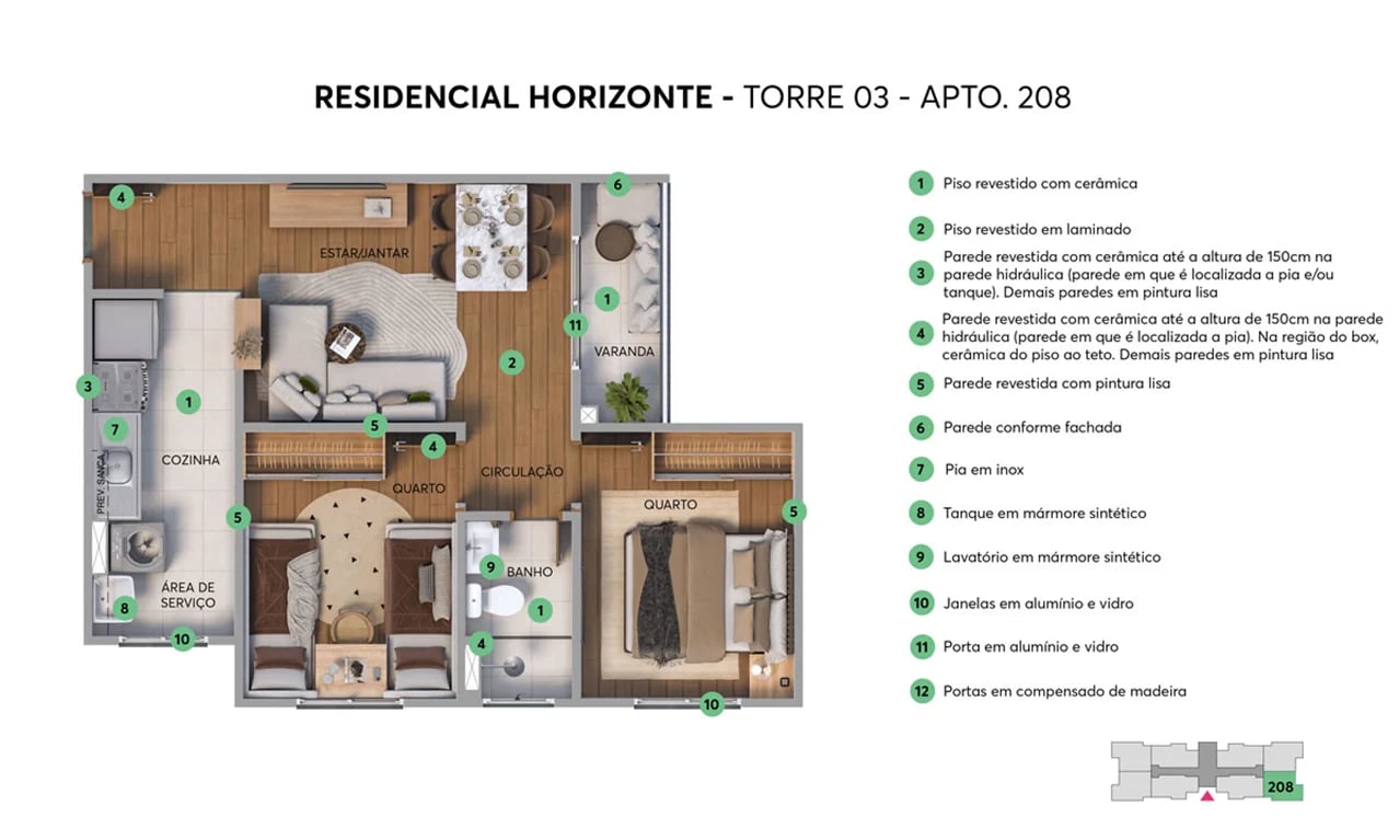 ESGOTADO - Residencial Horizonte - Foto 12