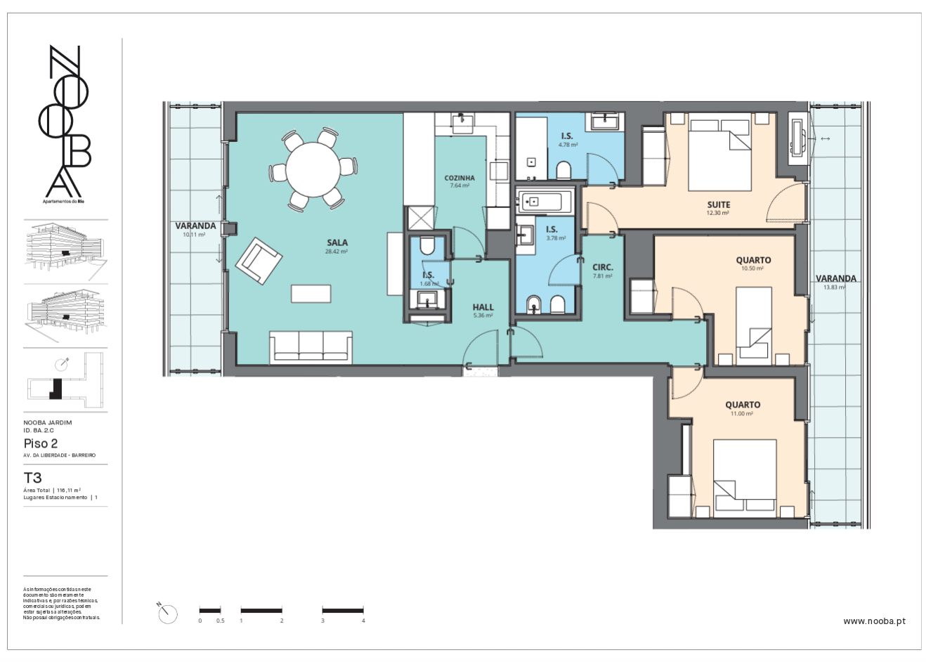 NOOBA JARDIM - T3  - 8A2C — foto 4
