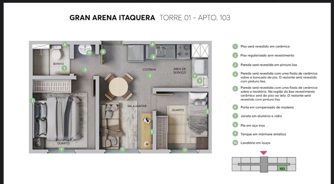 Residencial Gran Arena Itaquera - Foto 13