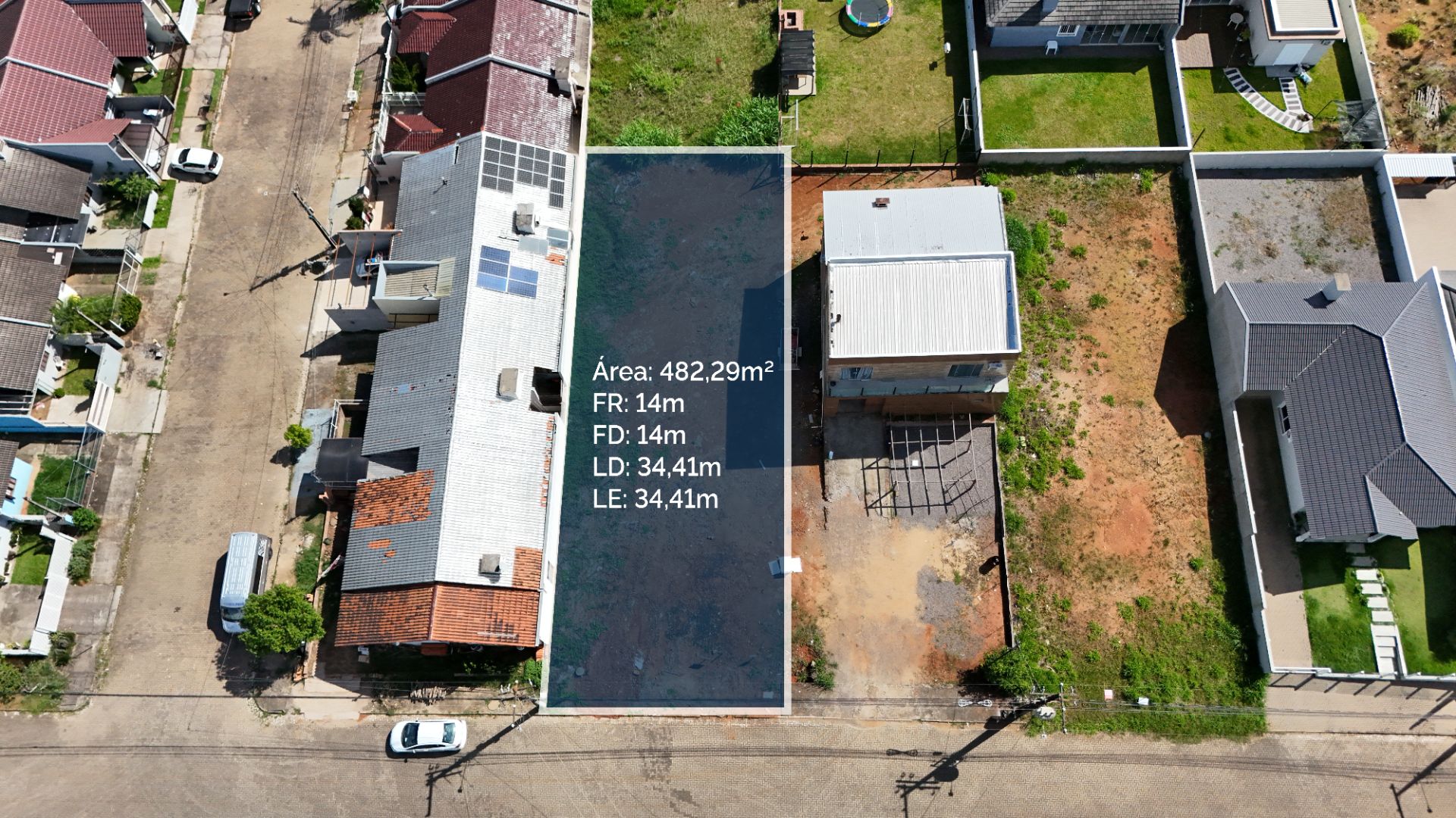Terreno no João Alves com 482 m²