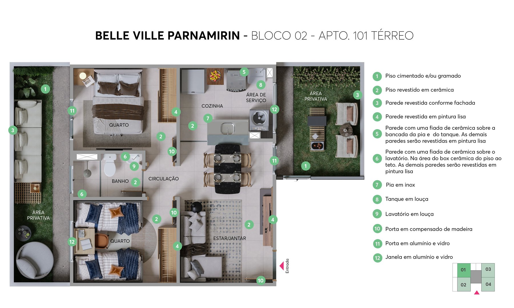Residencial Belle Ville Parnamirim - Foto 8
