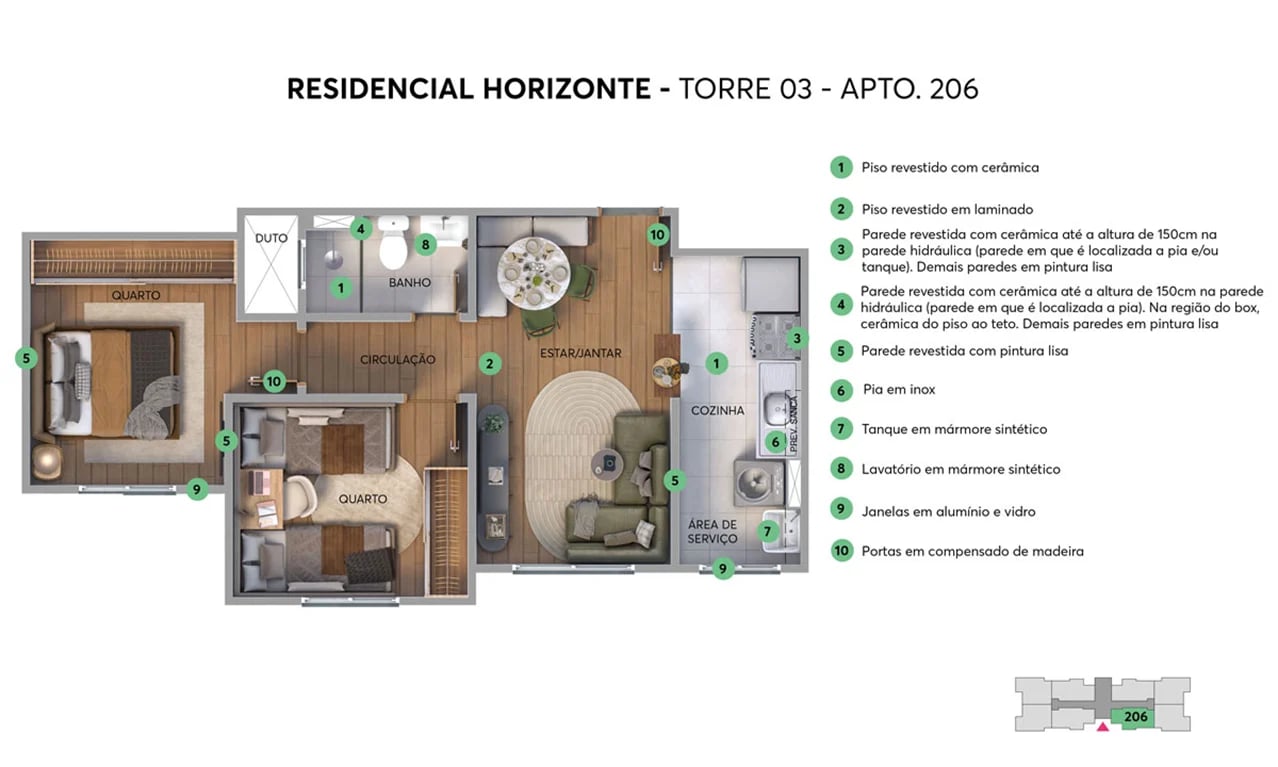 ESGOTADO - Residencial Horizonte - Foto 11