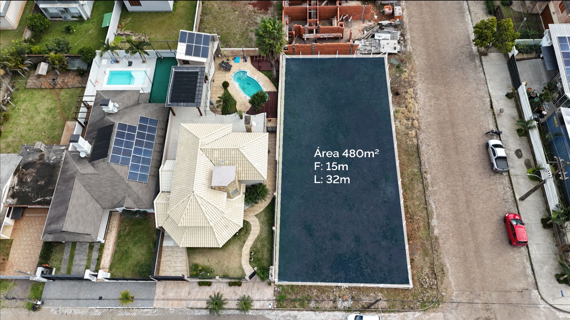 Terreno em Linha Santa Cruz com 480m²