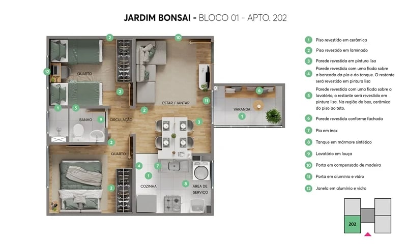 Residencial Jardim Bonsai  - Foto 9